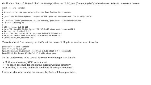 Why "java -version" may crash? смотреть онлайн