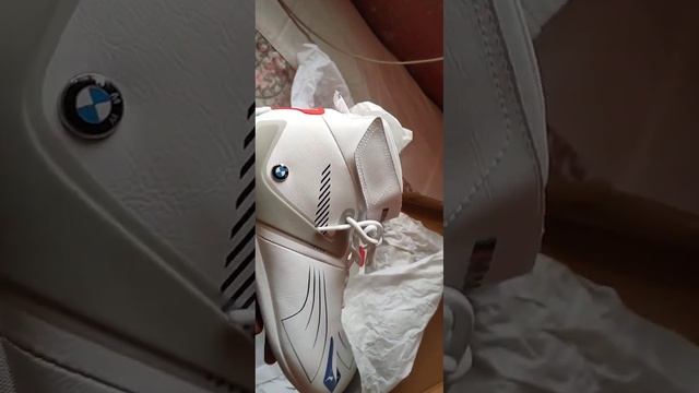 Puma a3rocat bmw white leather shoes?? смотреть онлайн