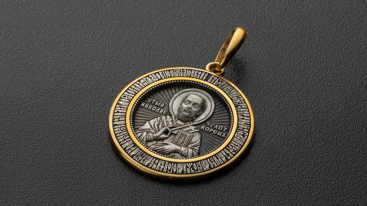 Образок «Николай Чудотворец и Хризма»