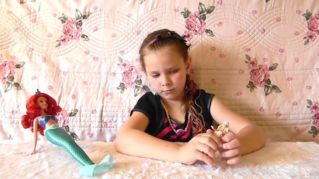 Кукла русалочка Ариэль от Дисней и ее дочь Барби русалочка – смотреть видео обзор смотреть онлайн