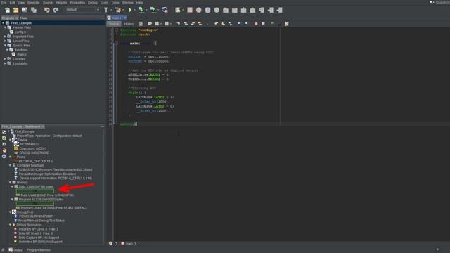 PIC MCU TUTORIALS #7 - MPLABX IDE gui explained for beginners & Useful shortcuts (Absolute Beginner смотреть онлайн