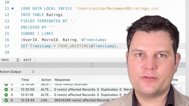 MySQL Course Chapter 4.4: How to transform and load Large CSV files in MySQL смотреть онлайн