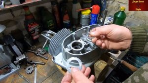 Сборка двигателя Восход . Ч 2 . Установка коленвала . Сборка картеров .