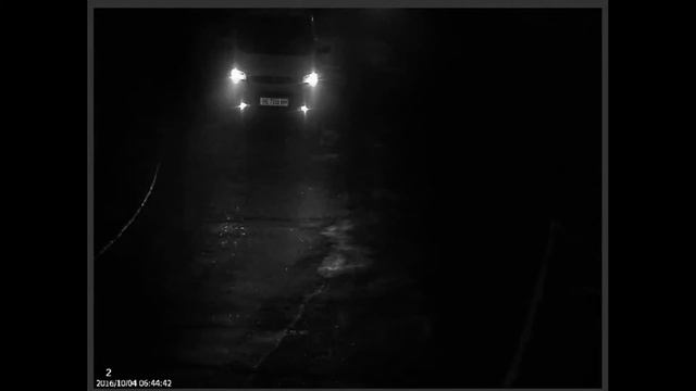 Распознавание номерных знаков с помощью камеры VIVOTEK IP816A, утро туман смотреть онлайн