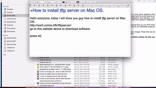 How to install tftp server on Mac OS смотреть онлайн