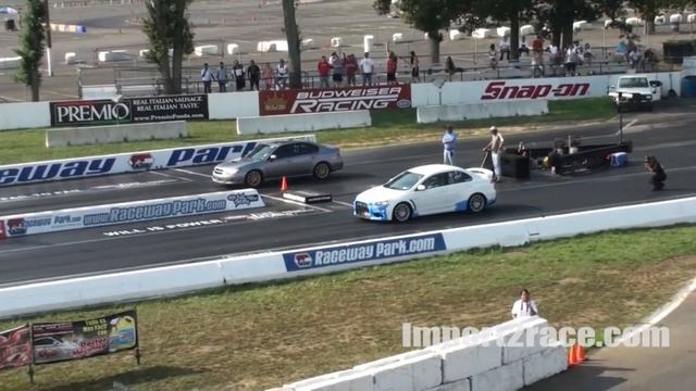 Subaru legacy vs EVO X GSR смотреть онлайн