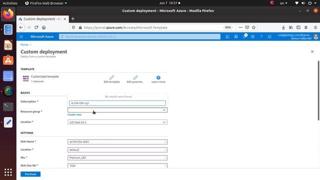 AZ 104 Manage Azure resources by Using ARM Templates-Create an Azure managed disk using ARM templat смотреть онлайн