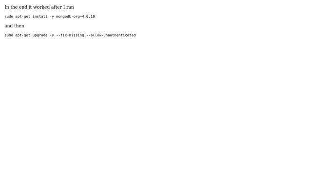 DevOps & SysAdmins: upgrading mongodb from 3.6 to 4.0 (3 Solutions!!) смотреть онлайн