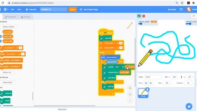 Sprite wants to paint (Scratch Programming Class 6, Part 2) смотреть онлайн