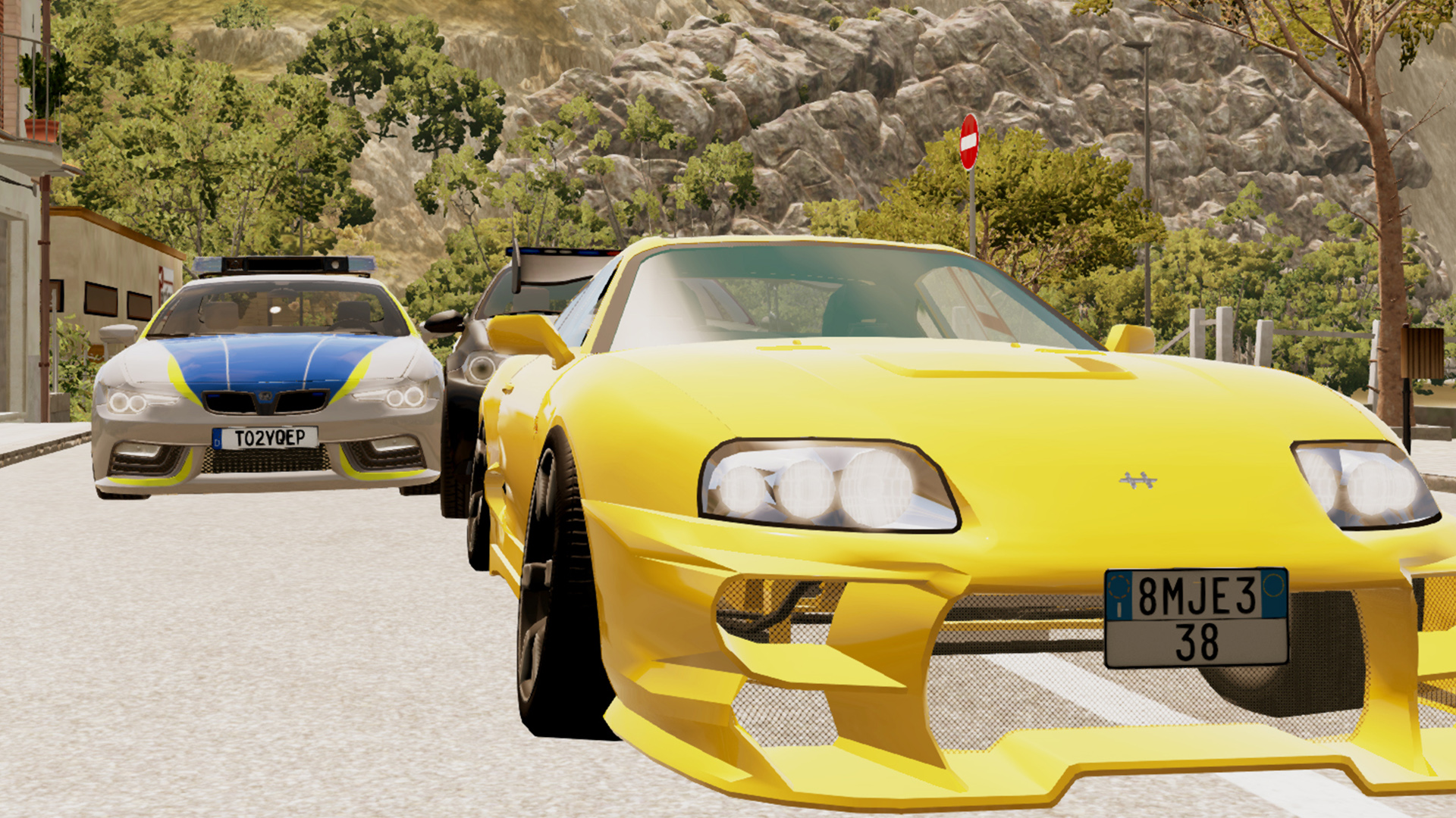 Beamng drive - автомобильная погоня в маленькой Италии 3 | HITGAMEZ