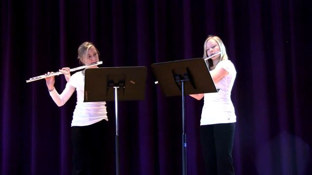 CUROSE Flute Duet plays "Jazzy Prelude and Fugue" смотреть онлайн