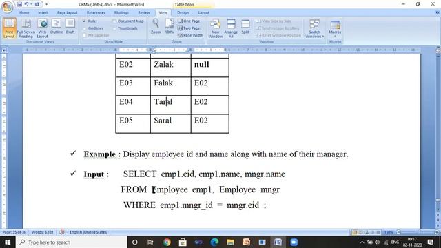 SELF JOIN Operation #SQL #ORACLE #DBMS смотреть онлайн