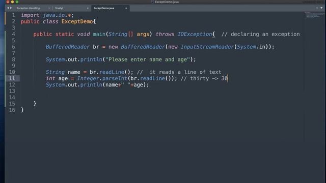 46 Exception Handling Part3 In Java | Java Tutorials For Beginners смотреть онлайн