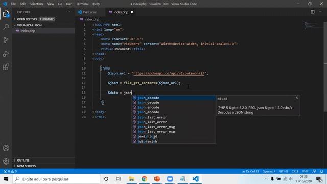 Recuperação de Valores de uma URL com JSON смотреть онлайн