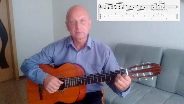 Этюд ДО мажор Франсиско Таррега для начинающих гитаристов смотреть онлайн