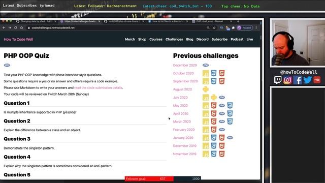 PHP CLI One Liners + PHP OOP Challenge смотреть онлайн