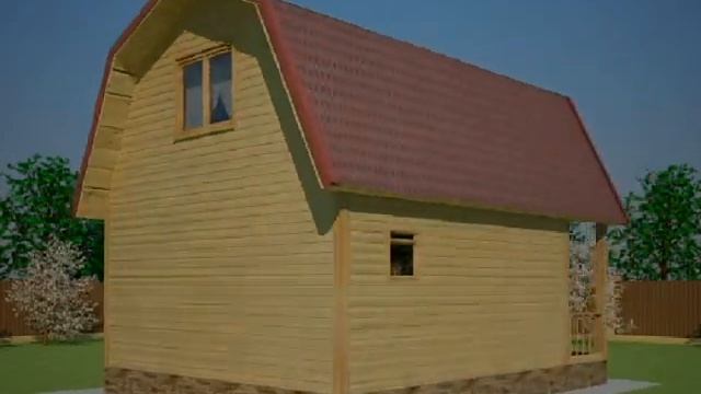Проект дома из бруса № 12 смотреть онлайн