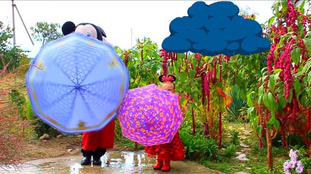 Веселые песенки для детей на английском "Rain rain go away" смотреть онлайн