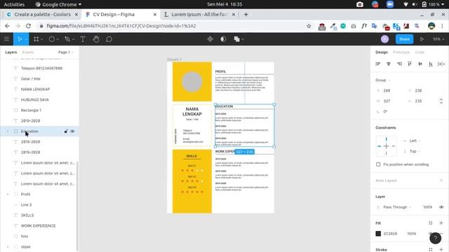 Memulai Bisnis Desain CV dengan Figma - 07 Merapikan Layer смотреть онлайн