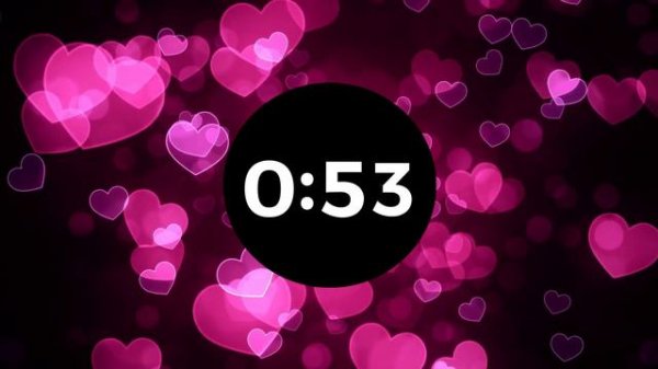2 MINUTE VALENTINE'S DAY TIMER 💗 -  TWO minute timer with ROMATIC MUSIC and HEARTS