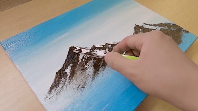Acrylic Painting Technique Using Scissors смотреть онлайн