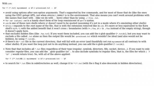 Unix & Linux: Run a command on every file, with a flag argument that depends on the filename