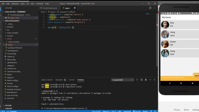 #12. Setting up NodeJs and MongoDB Atlas | React Native смотреть онлайн