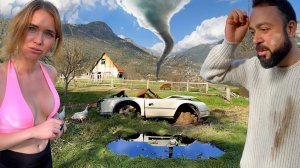 ЖИВЕМ ДИКАРЯМИ В ГОРНОЙ ДЕРЕВНЕ. Страшный ураган разрушает наш дом в деревне! Жизнь в деревне Турция