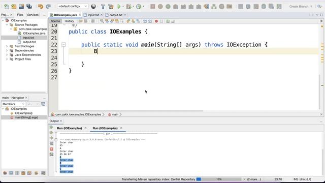 Java Programming 18 Java IO ex1 смотреть онлайн