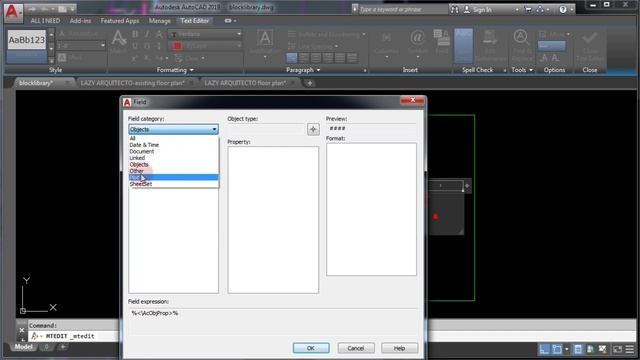 How to Display Area in Autocad with Area Field Command |P9V1 смотреть онлайн