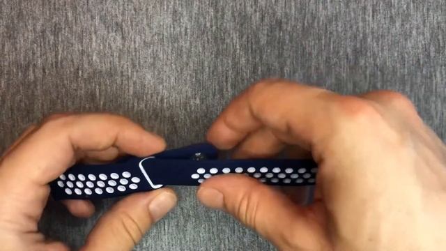 Сине-белый силиконовый перфорированный ремешок для Huawei Watch GT / GT2 0012-02-6 смотреть онлайн