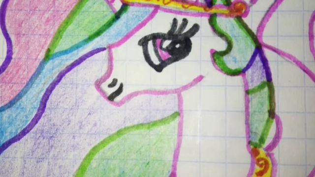 Рисунок пони принцесса Селестия. смотреть онлайн