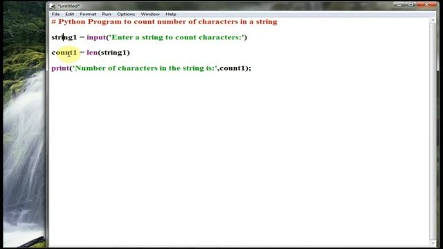 Python program to count number of characters in string | Find String Length Python Program смотреть онлайн