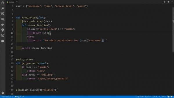 02 - A Full Python Refresher - 045 Decorating functions with parameters