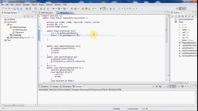Java Applet Game Development Tutorial - Adding Images смотреть онлайн