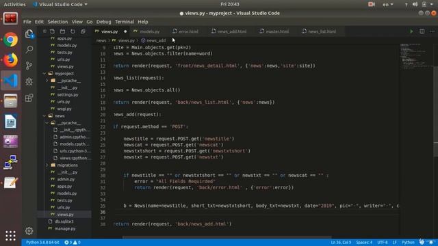Add News | Python and Django смотреть онлайн