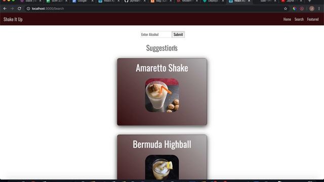 Cocktail Generator React Project смотреть онлайн