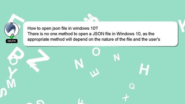 How to open json file in windows 10? смотреть онлайн