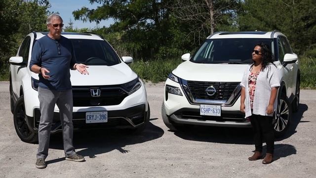 2021 Honda CR-V vs 2021 Nissan Rogue | SUV Comparison | Driving.ca смотреть онлайн