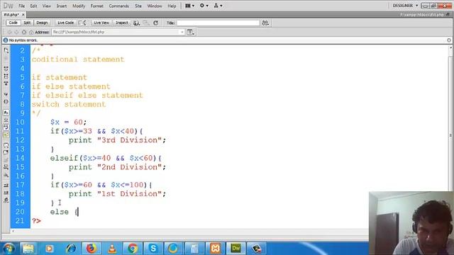 PHP If ElseIf Else Statement смотреть онлайн