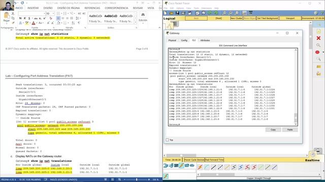 9.2.3.7 Lab - Configuring Port Address Translation (PAT) смотреть онлайн