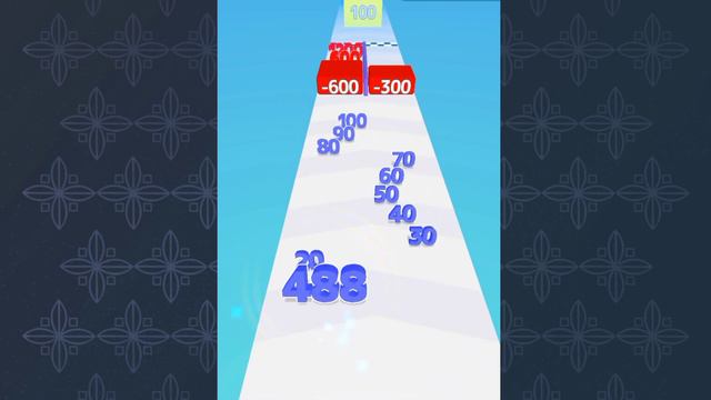 NUMBER MASTERS NUMBER RUN 3D interesting level 4D game play tik tak, Android, IOS смотреть онлайн
