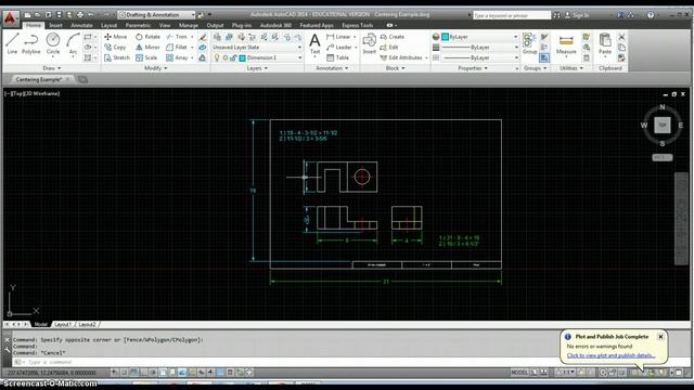 Centering Views in AutoCAD смотреть онлайн
