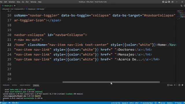Sitio React (11 : Menú con NavLink) смотреть онлайн