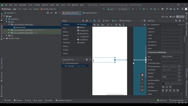 Hello world app in android studio | Beginners | Kotlin | android studio смотреть онлайн