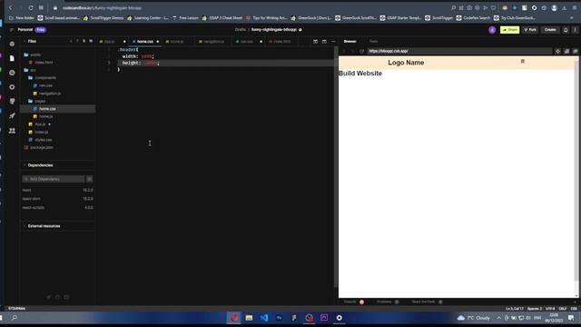 React Tutorial - How to Change Navbar Color When Scrolling in React смотреть онлайн