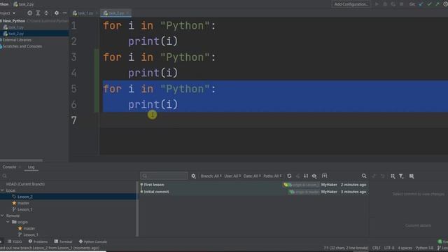 Соединяем PyCharm и GitHub, Share Project on GitHub смотреть онлайн
