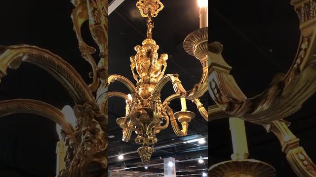 Бронзовая антикварная люстра MAZARIN на 6 рожков смотреть онлайн
