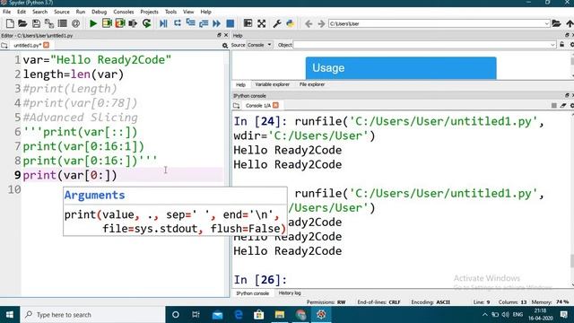 Python Programming #4(Hindi)\String ,Slicing and Its Functions смотреть онлайн