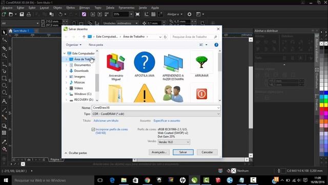 Como salvar em versões anteriores no Corel Draw X8 смотреть онлайн